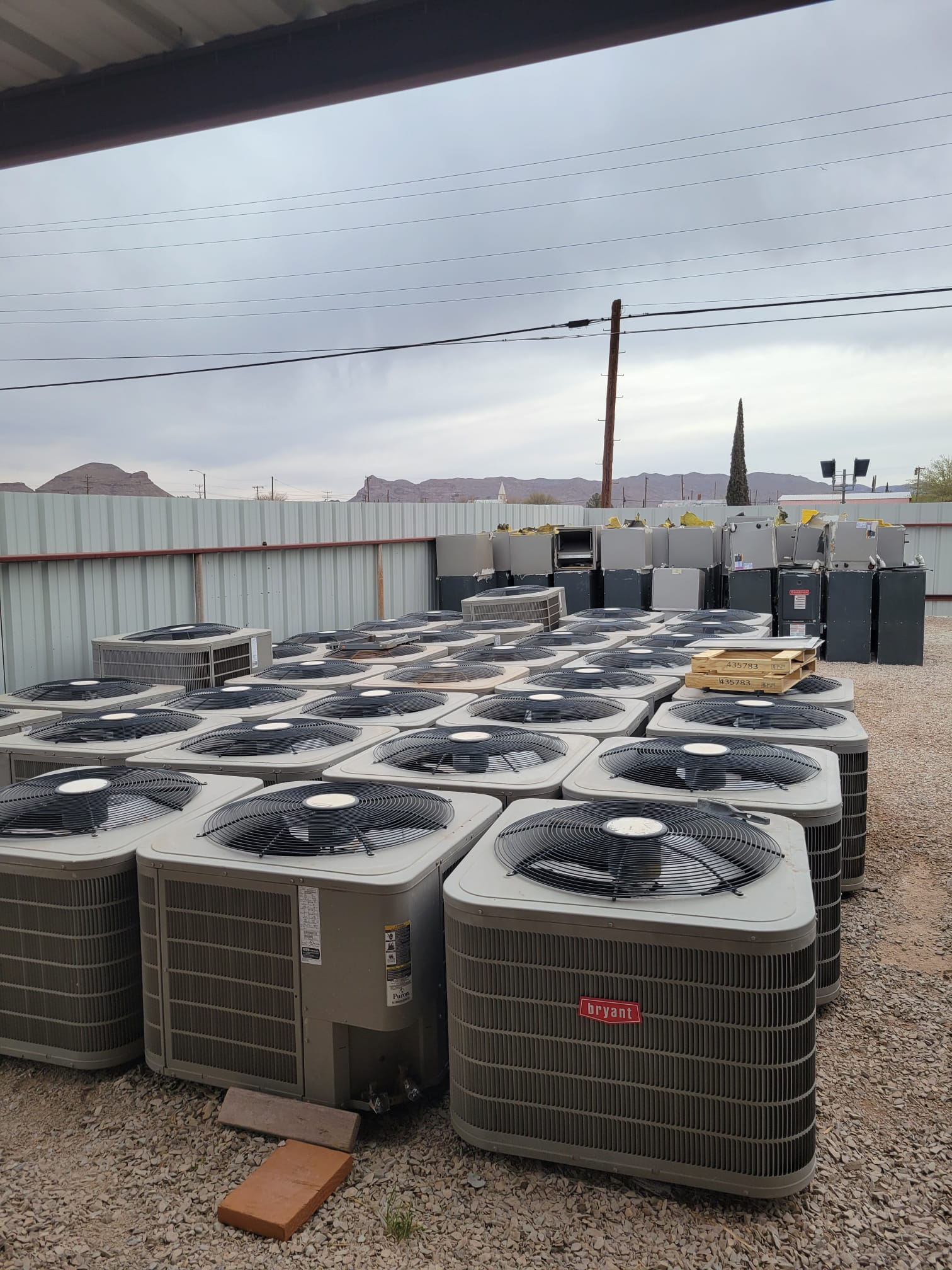 Commercial HVAC equipment installation