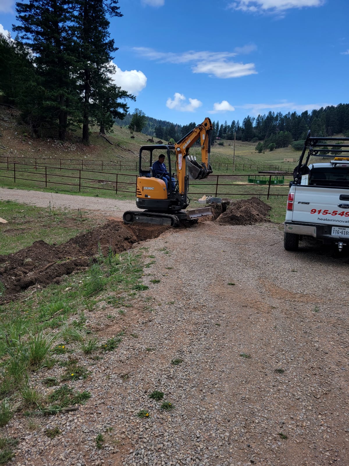 Plumbing excavation — alternate view