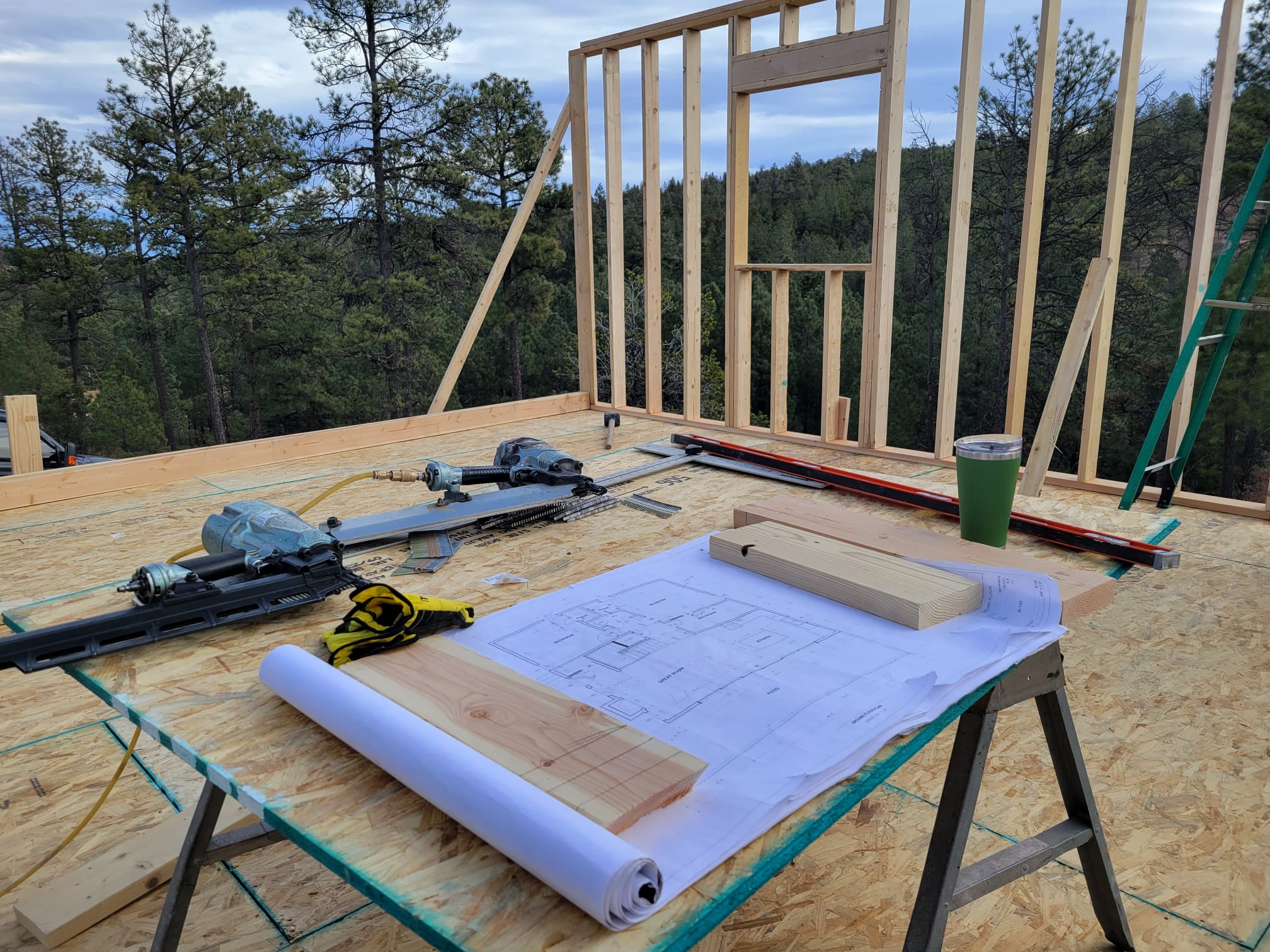 Job planning and blueprints for electrical work